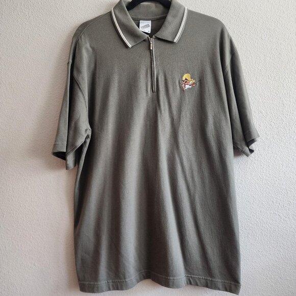 Vintage Speedy Gonzales Shirt Mens Medium Warner Bros Polo Cartoon 90s - Picture 1 of 8